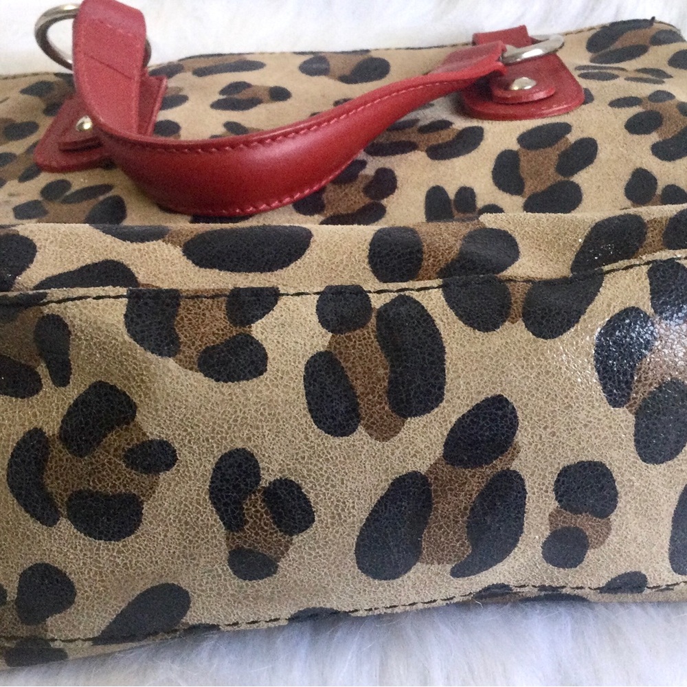 LEATHER LEOPARD BAG - Picture 4 of 8